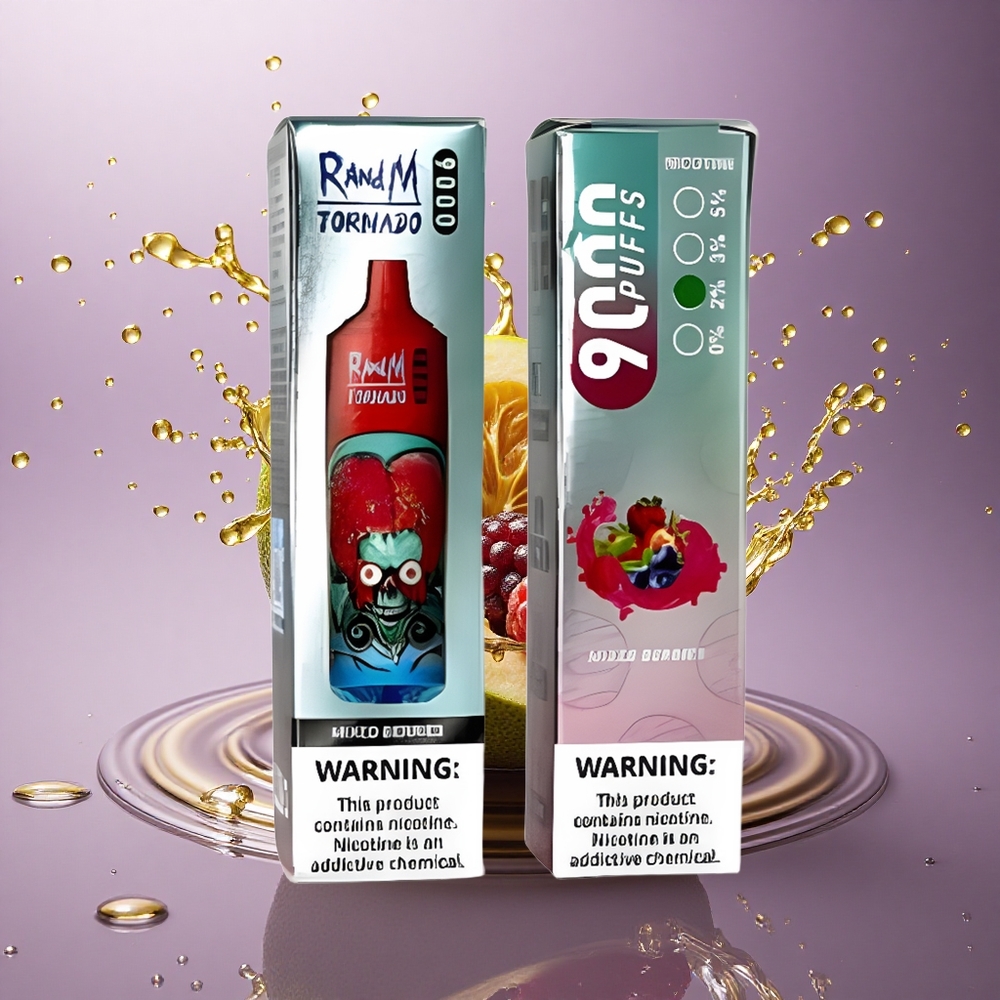 RandM Fumot Tornado 9000 Puffs Mixované Bobule 850 mAh 18 mL Mesh