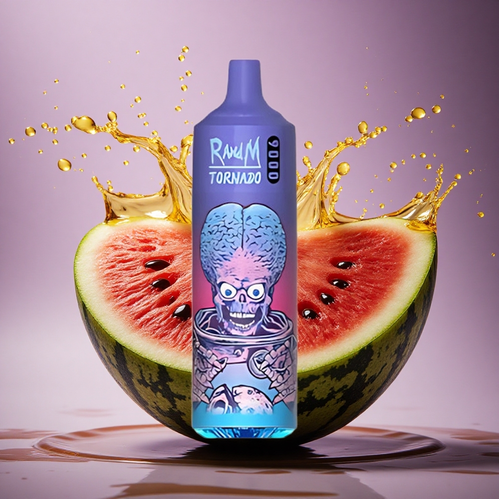 RandM Fumot Tornado 9000 Puffs Vodňový Brazz Ľad s 18 mL a Mesh Cievkou