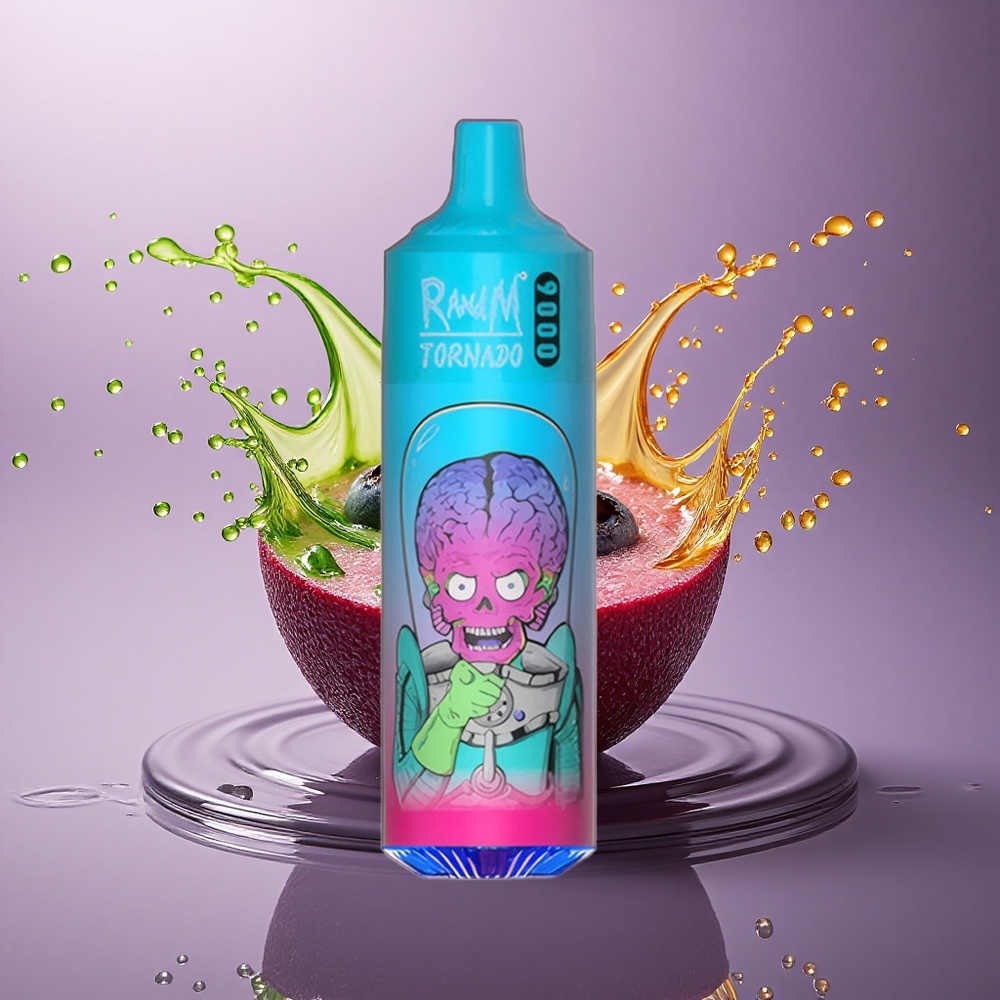 RandM Fumot Tornado 9000 Puffs Čučoriedka Malina 18 mL Mesh 850 mAh