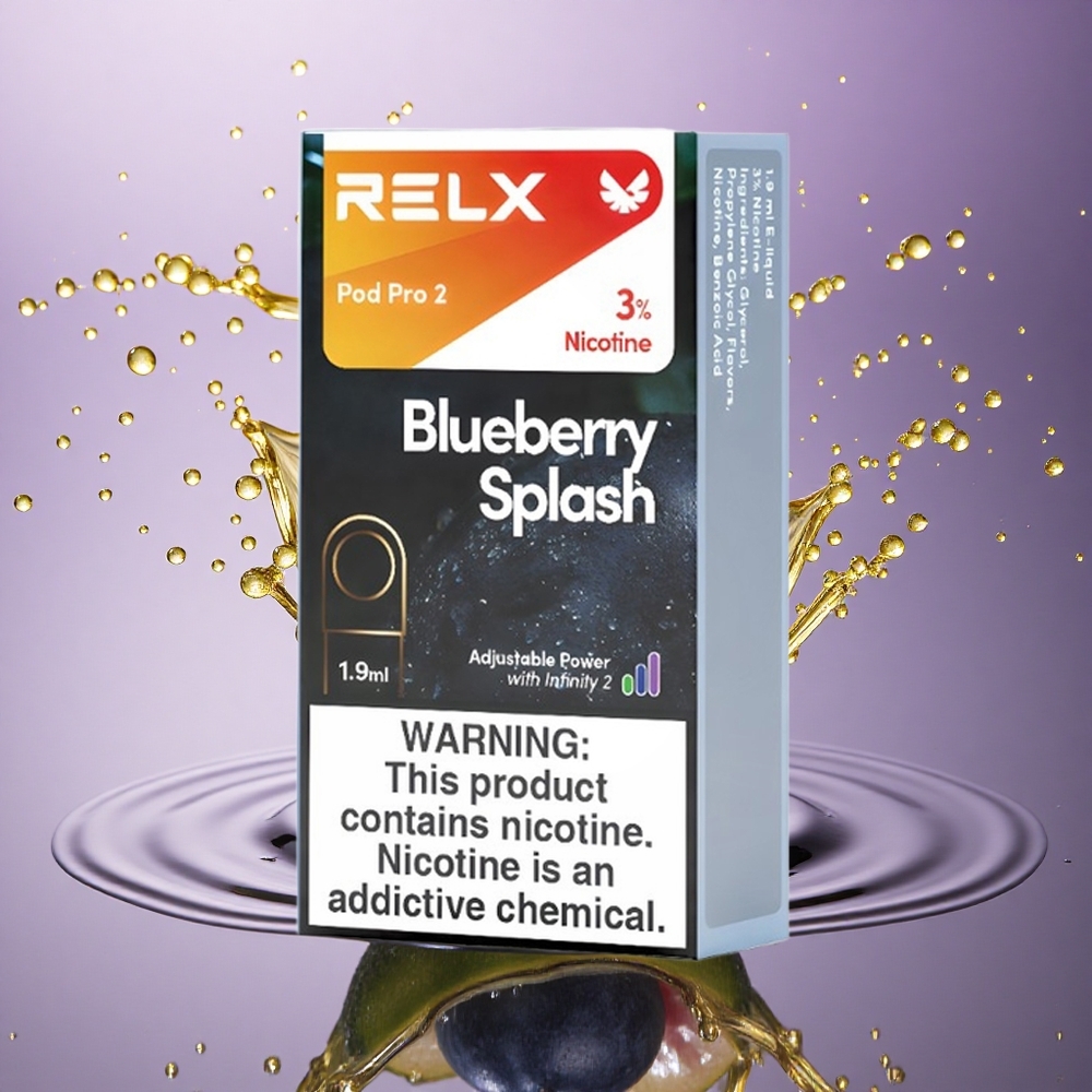 Relx Pod Pro 2 Vape Device Borovnicový Príval 30mg/ml nikotínu, 1.9ml, 3 režimy napätia