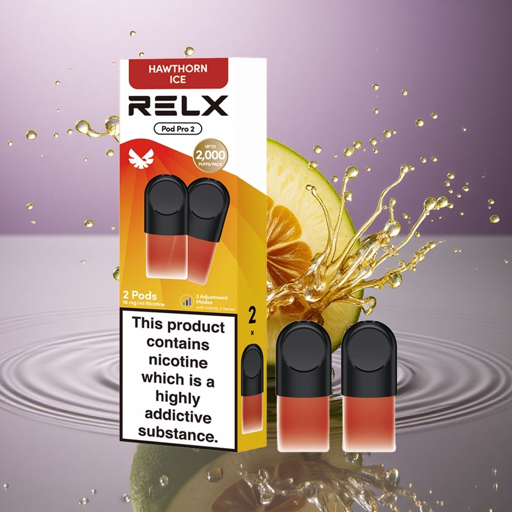Relx Pod Pro 2 Vape Device Hlohový ľad 18mg/ml nikotínu 1,9ml 3 úrovne výkonu