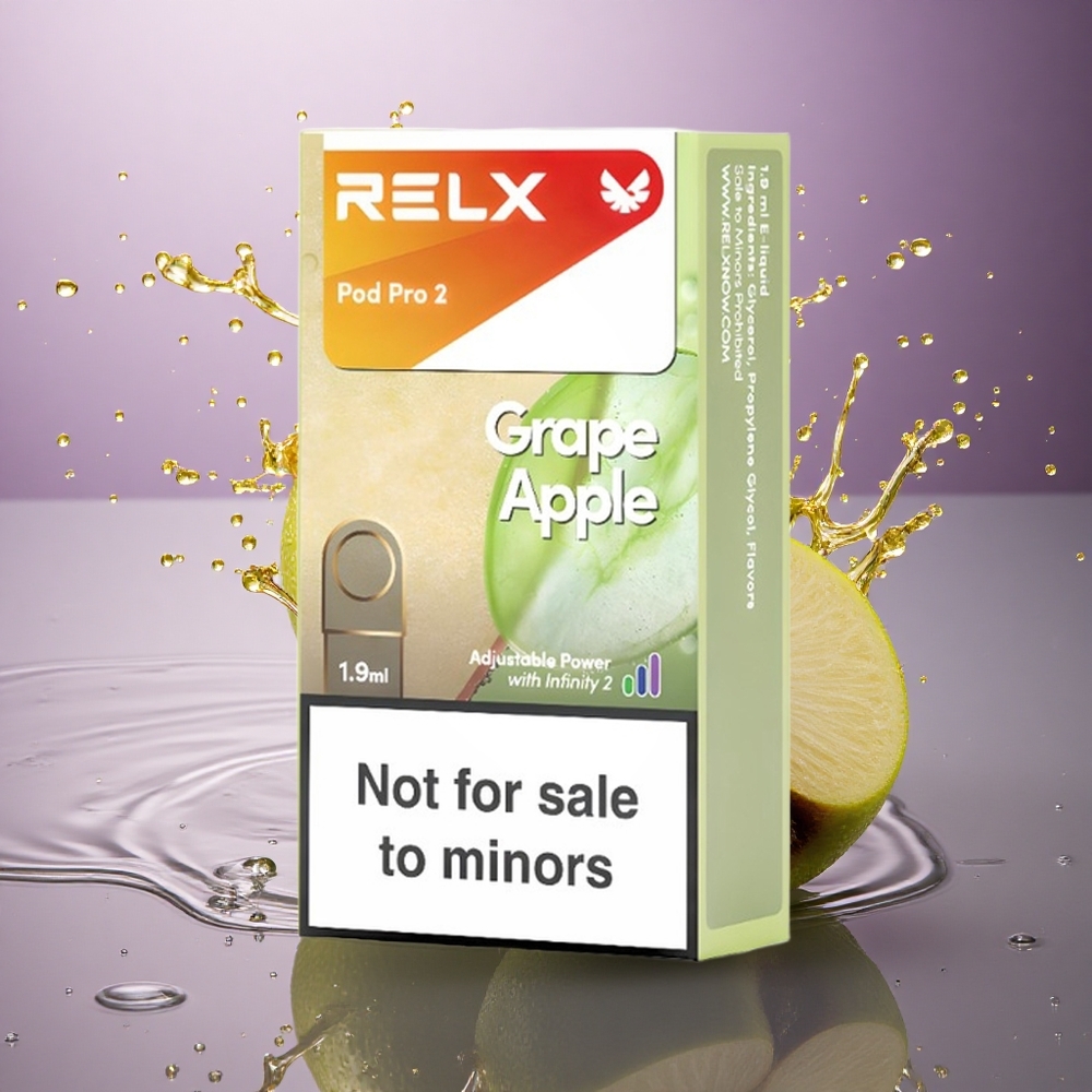 Relx Pod Pro 2 Vape Device Jablko Hrozno 0mg/ml 1,9ml 6,5W