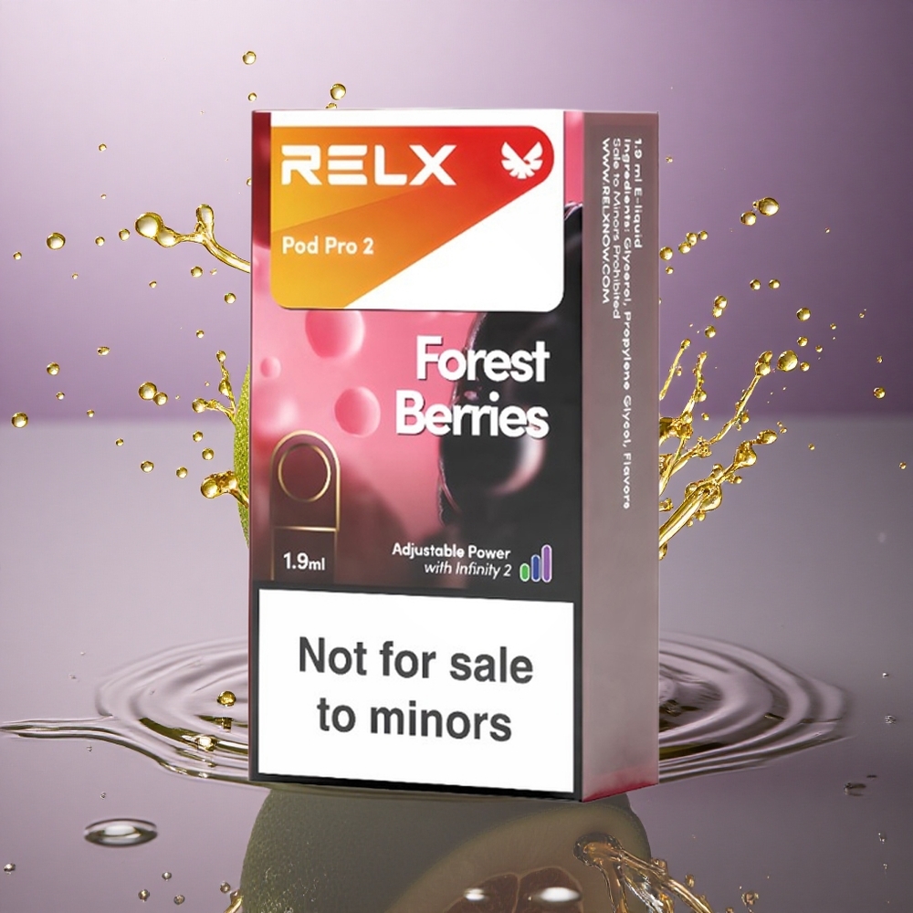 Relx Pod Pro 2 Vape Device Lesné Bobule 0mg/ml, 1.9ml, 3 režimy napätia