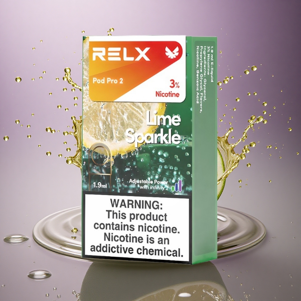 Relx Pod Pro 2 Vape Device Limetková Iskra 30mg/ml nikotínu, 1.9ml, 3 napäťové režimy