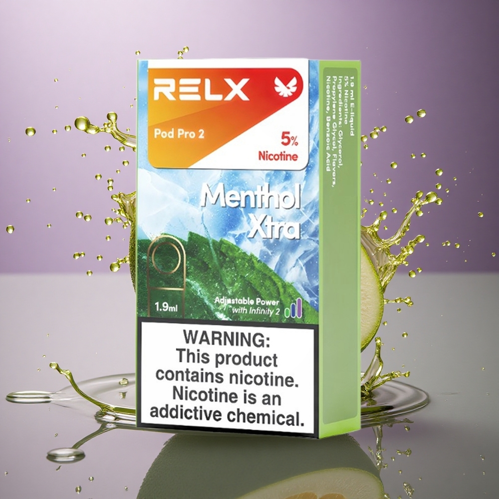 Relx Pod Pro 2 Vape Device Mentol Xtra 50mg/ml nikotín, 1,9ml, 3 napäťové režimy