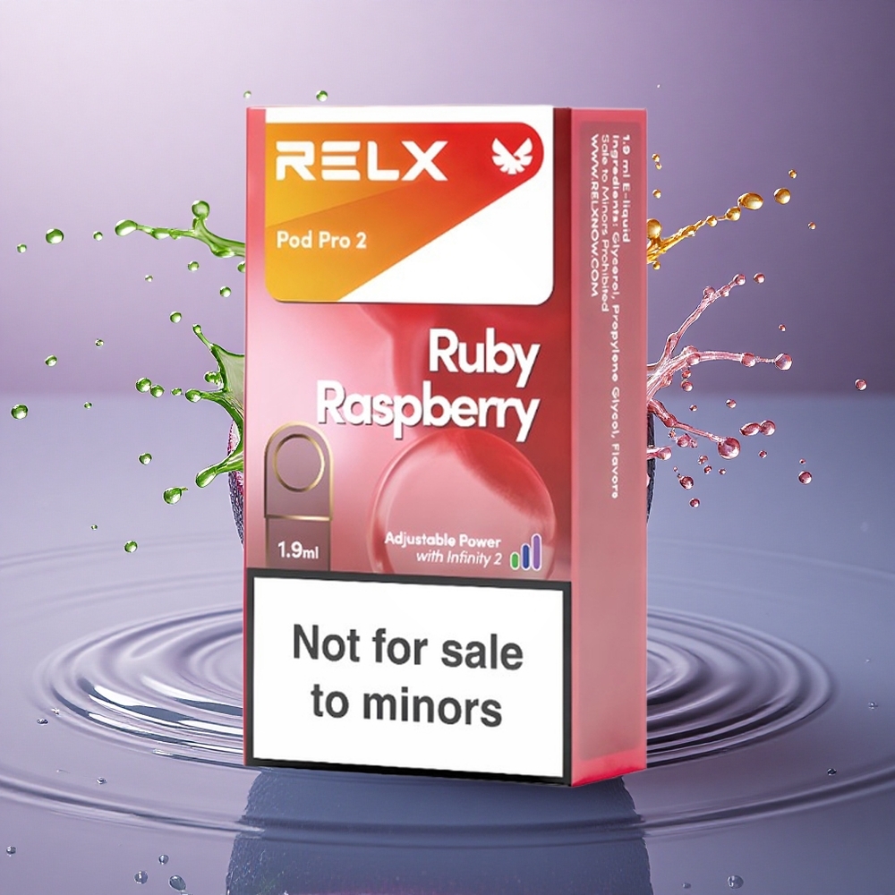 Relx Pod Pro 2 Vape Device Modrá Malina 0mg/ml / 1,9ml / 3 režimy