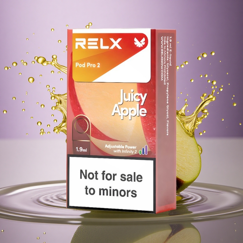 Relx Pod Pro 2 Vape Device Šťavnaté Jablko 0mg/ml 1,9ml 3 módy (5,5W/6,5W/8W)