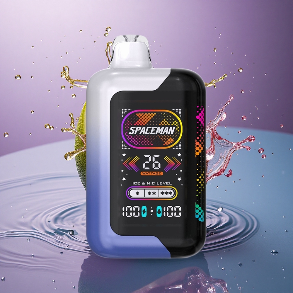 SMOK SPACEMAN SP40000 Puffs Modrá Malina Ľadová 50mg nikotínu 20ml 1000mAh