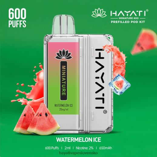 Hayati Miniature 600 podstavcov - 042ZXR50 Hayati Flavour Vapes melónový ľad