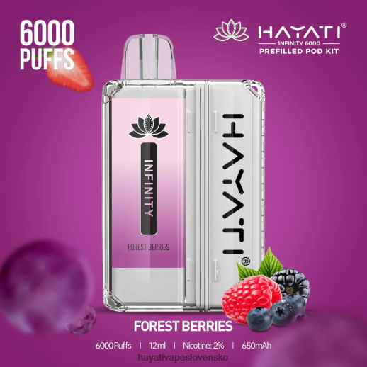 Hayati Infinity Súpravy 6000 pod - 042ZXR148 Hayati Vape Shop lesné bobule