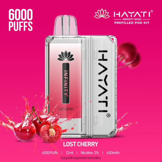 Hayati Infinity Súpravy 6000 pod - 042ZXR154 Hayati Vape Price stratená čerešňa