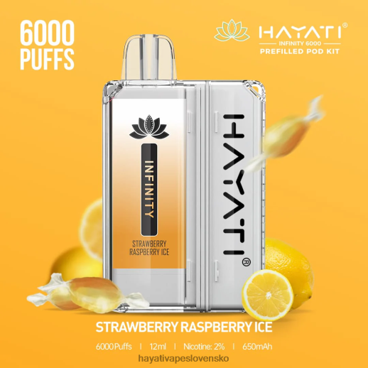 Hayati Infinity Súpravy 6000 pod - 042ZXR161 Hayati Slovensko jahoda malina ľad
