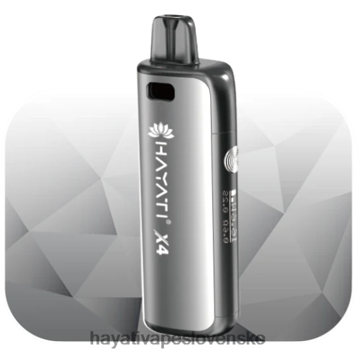 Hayati X4 doplňovateľný pod systém - 042ZXR60 Hayati Flavour Vapes polnočná sivá